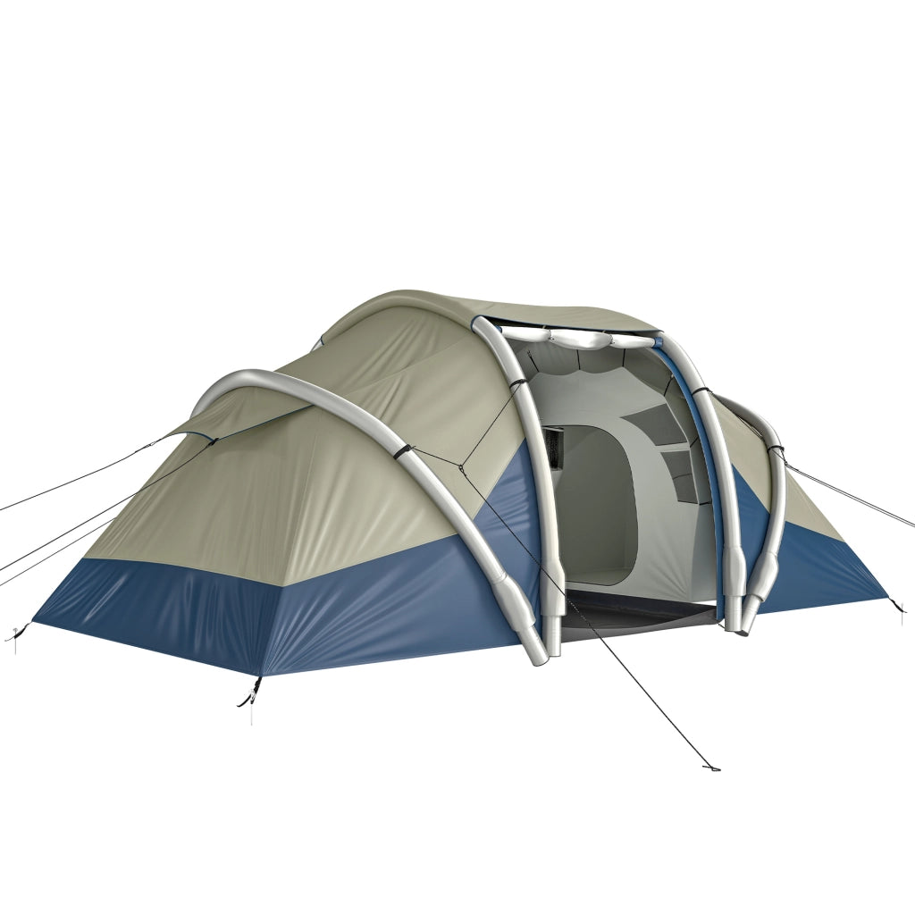 Tenda Gonfiabile 4 Persone ¨C zephmum ¨C 2 Camere da Letto con Finestra a Rete e Tettoia