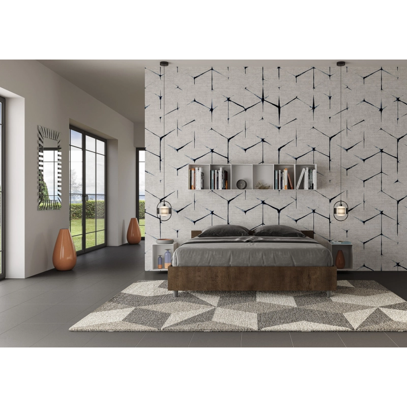 Letto Matrimoniale 160x190 cm Nuamo - Con rete,Noce