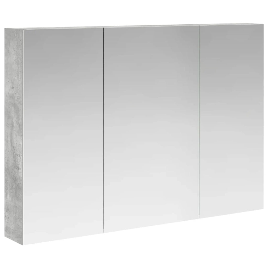 Mobiletto per specchio da bagno con lo scaffale Grigio cemento