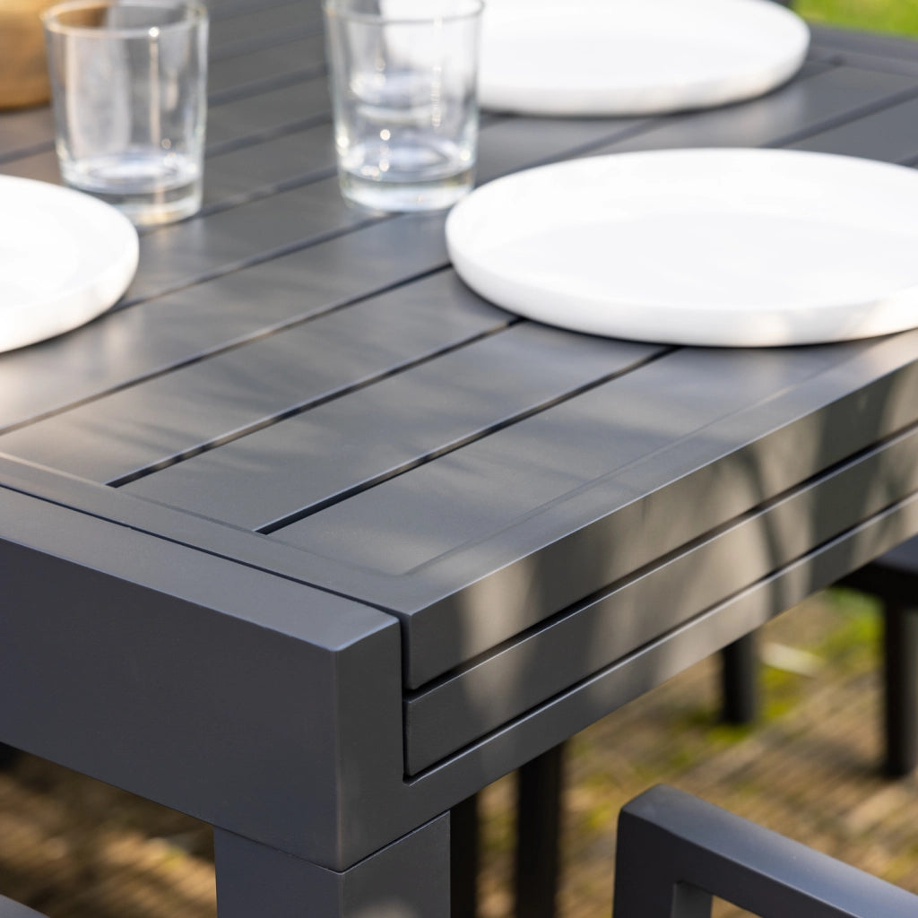 VENEZIASet di mobili da giardino allungabili in alluminio 180/300 - antracite