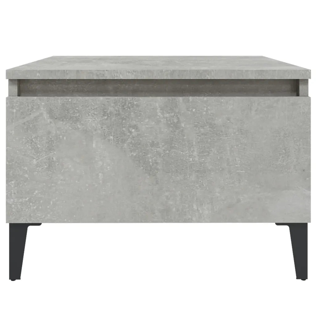 Tavolino | Tavolo laterale Grigio Cemento 50x46x35 cm in Legno Multistrato