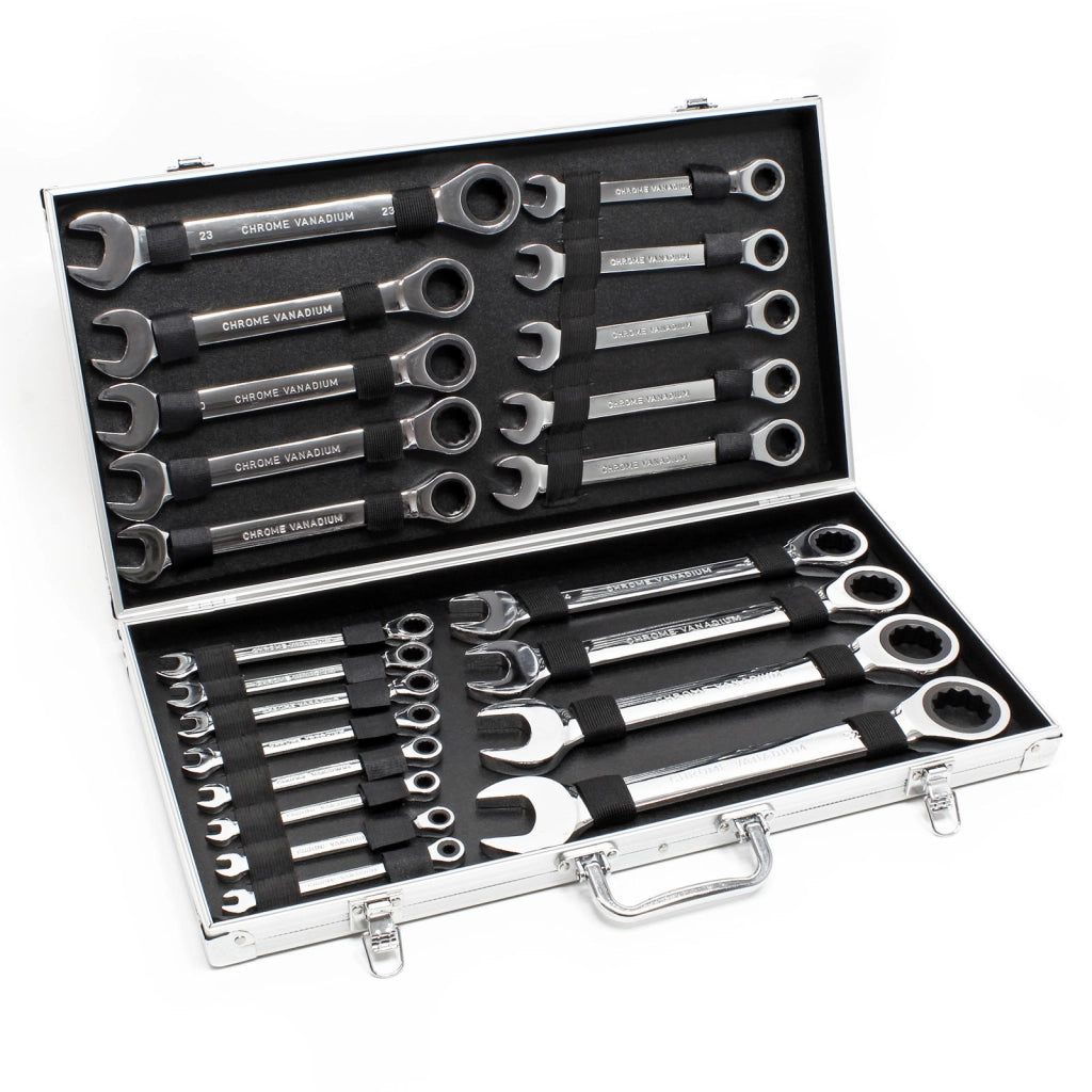Chiave combinata a cricchetto Set da 22 pezzi 6-32mm Chiave inglese a forchetta