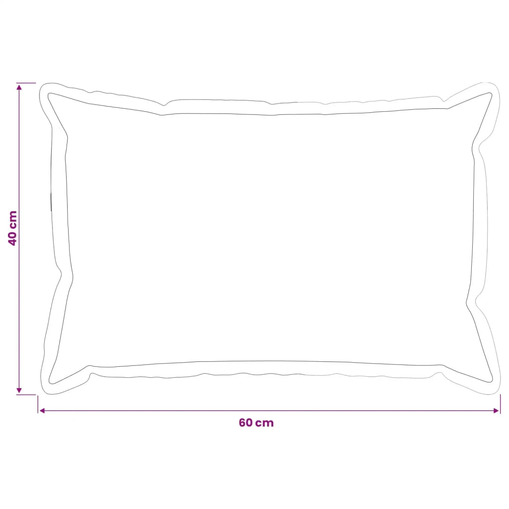 Federa 6 pcs HOUTEN Grigio 40 x 60 cm Poliestere 917593