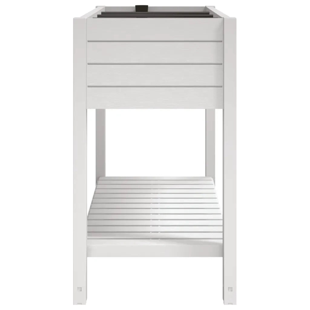 Fioriera Rialzata da Giardino Bianca 110x45x79 cm Polipropilene 364177