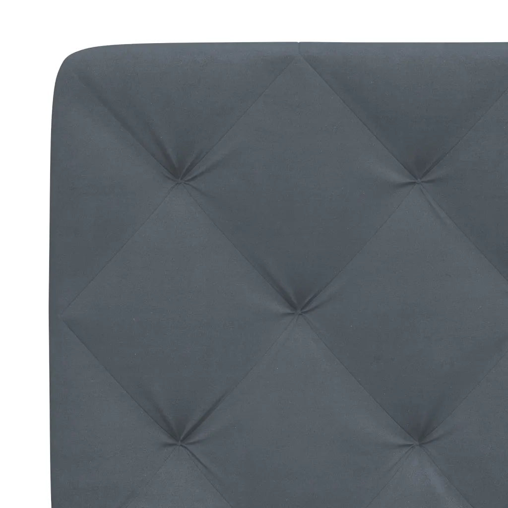 Cuscino Testiera Grigio Scuro 180 cm in Velluto CFW9209631