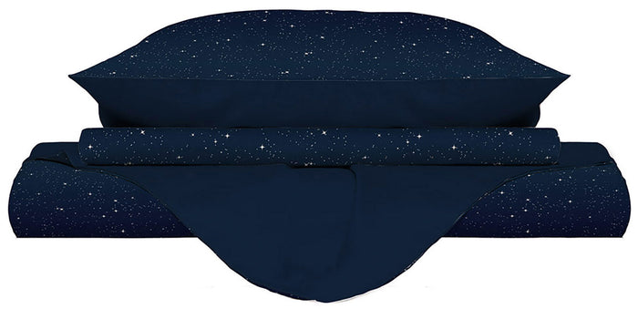 Copripiumino Matrimoniale con Federe Stampato Stars