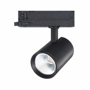 Faretto LED per Binario Trifase 40W Orientabile Nero – 4150 Lumen – Fascio 38° – CCT Switch 3000K 4000K 5000K – Illuminazione Professionale