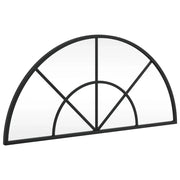 Specchio da Parete | Specchio decorativo Nero 60x30 cm Arco in Ferro