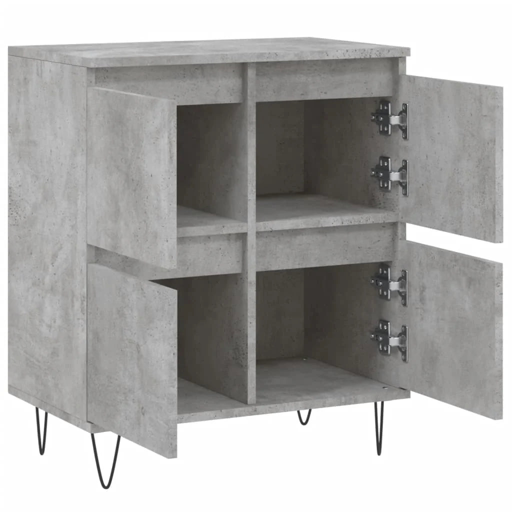 Buffet credenza cassettiera armadio mobile contenitore organizer per cucina soggiorno salotto 60 x 35 x 70 cm legno ingegnerizzato grigio 02_0031985