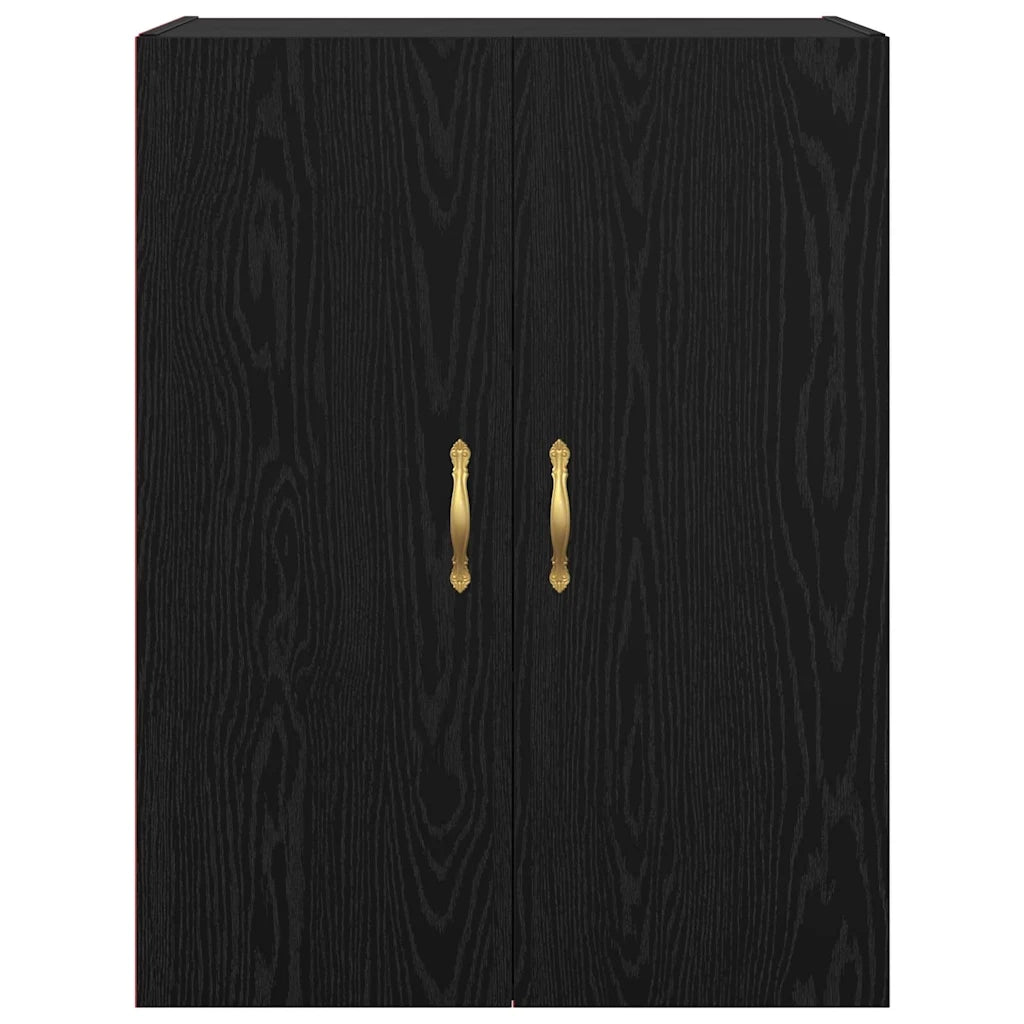 vidaXL Armadi da Muro 2 pcs Rovere nero 69.5 x 34 x 90 cm