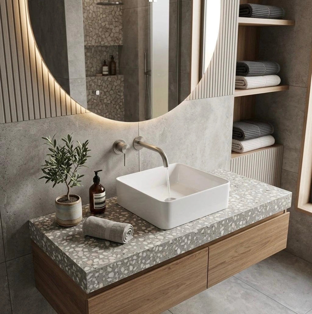 Lavabo appoggio 34.5x34.5 cm LA53 Bianco