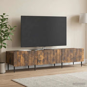 Mobile TV Rovere Fumo 147 x 34,5 x 32 cm Legno ingegnerizzato 894480