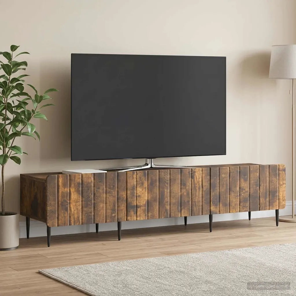 Mobile TV Rovere Fumo 147 x 34,5 x 32 cm Legno ingegnerizzato 894480