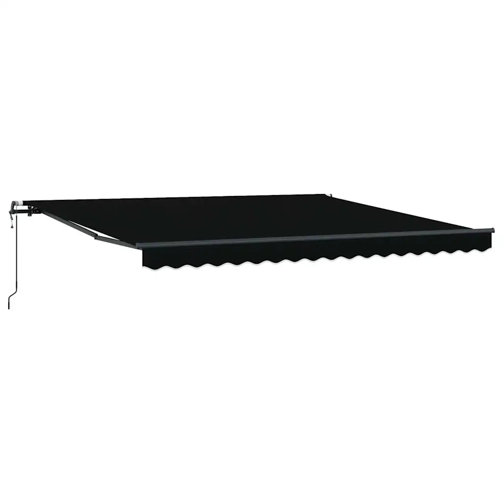 Tenda Retrattile Nero 400 × 300 cm Tessuto e Alluminio 3330597