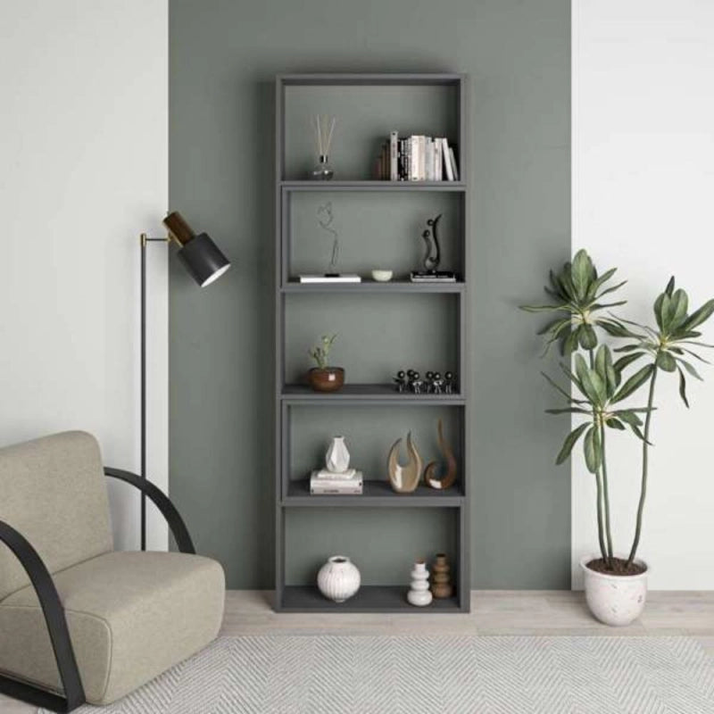 Libreria Wish estensibile angolare antracite 200h