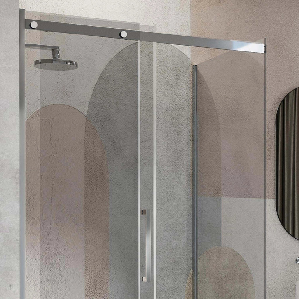 Box Doccia 80x100CM H200 Vetro Trasparente 8mm Versione Destra con EasyClean mod. Prime Duo 1 Anta