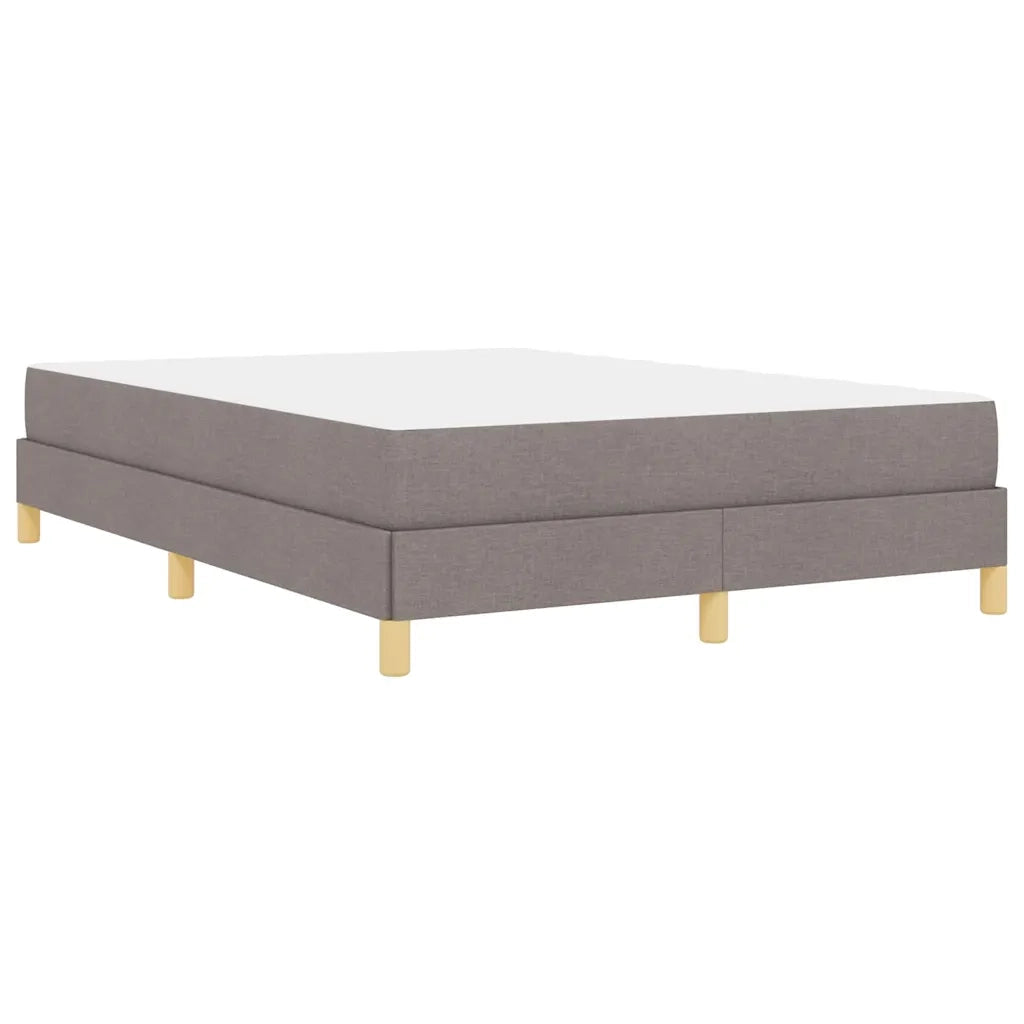 vidaXL Letto a molle Tortora e Marrone 140 x 200 cm