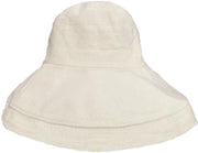 Cappello da sole per donne con protezione UV UPF 50+, pieghevole e con bordo ampio per capelli più lunghi.