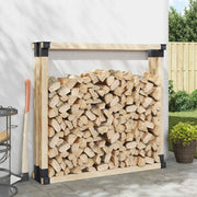 Aiuto per Impilare Legna 4 pcs Antracite 34 x 10 x 15 cm Acciaio 42030118