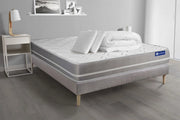 Pacchetto letto completo - Materasso 180x200cm + Box spring con doghe (kit) + 2 cuscini + Piumino - Actimemo Touch
