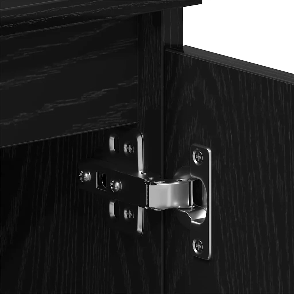 Mobile TV Rovere Nero 102 x 35 x 50 cm Legno multistrato 862584