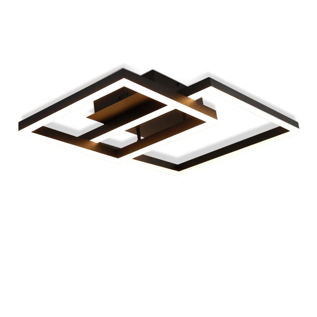 ZMH Lampada da soffitto plafoniera LED moderna poligonale quadrata
