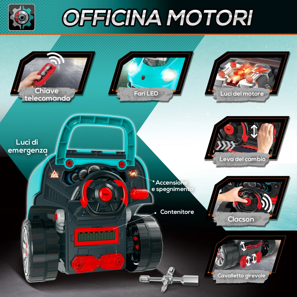 Camion Giocattolo per Bambini ¨C zephmum ¨C Nero e Azzurro, ABS e PP, 40x39x47 cm