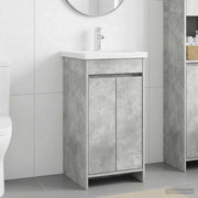 Mobile da bagno con lavabo Grigio Cemento 42 x 40 x 84,5 cm 890771