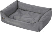 Lettino per cani in tessuto Oxford antiscivolo facile da pulire 100 x 70 x 28 cm PGW28G Grigio