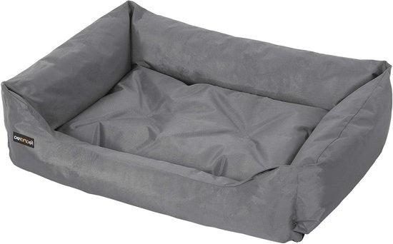 Lettino per cani in tessuto Oxford antiscivolo facile da pulire 100 x 70 x 28 cm PGW28G Grigio