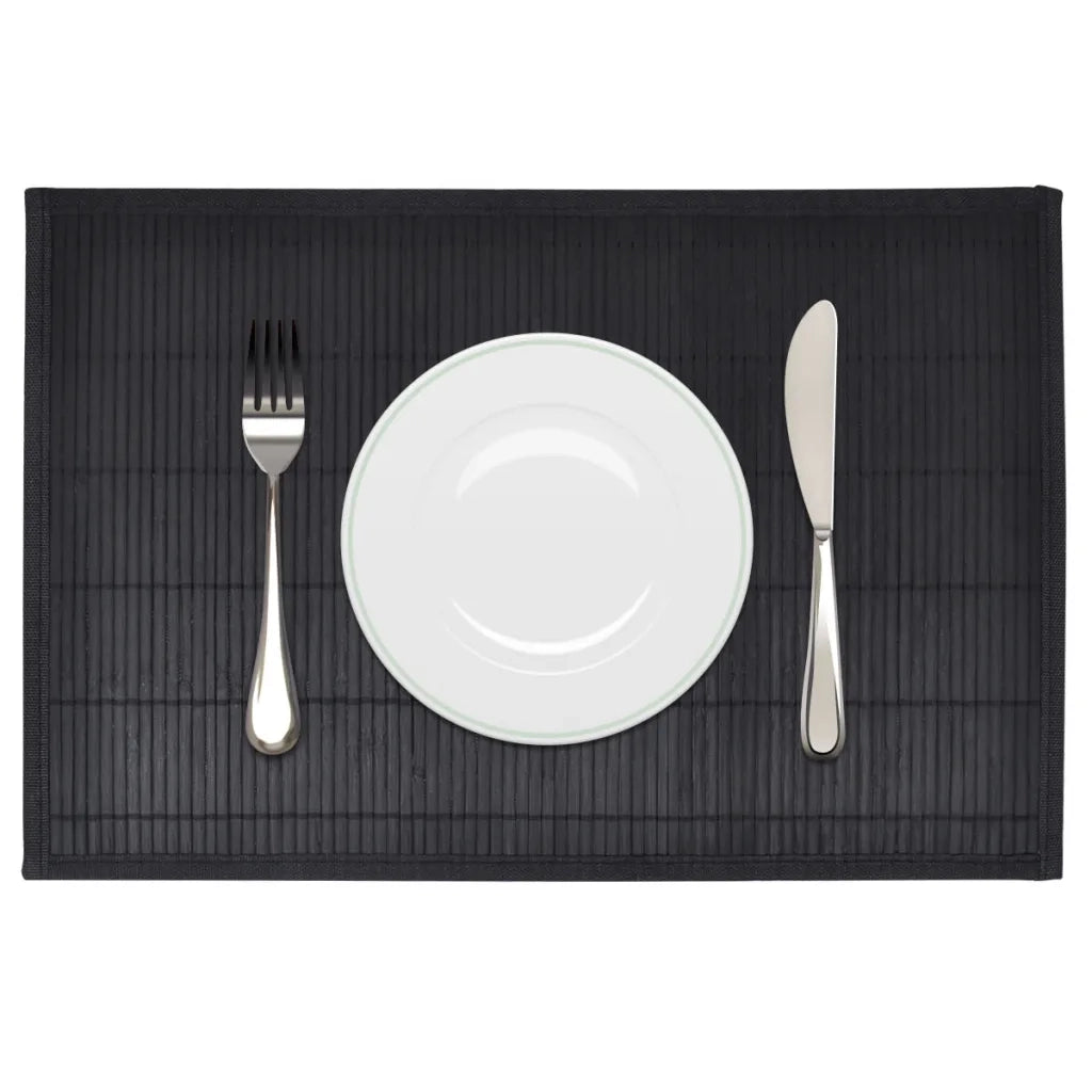 Tovagliette in Bamb¨´ 6 pz 30 x 45 cm Nere CFW4557530