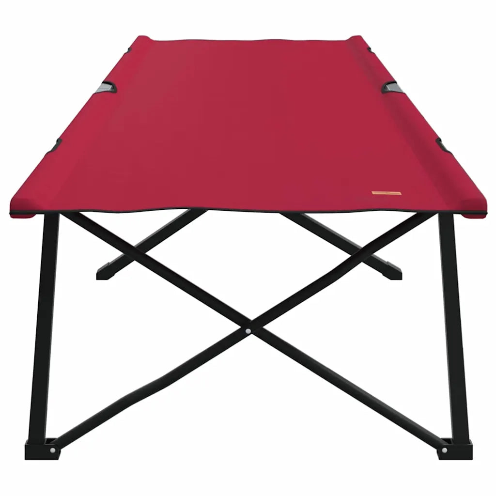 Letto da campeggio pieghevole 2 pz Rosso 206 x 76 x 74 cm CFW4256740