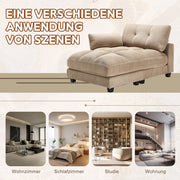 Poltrona Relax Con Poggiatesta Regolabile; Portabicchieri; Tasca Laterale; USB; Cuscino; in Velluto a Coste Khaki