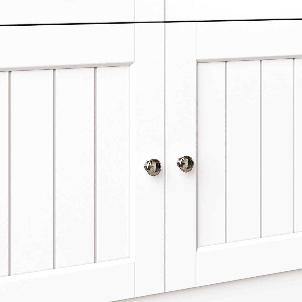 ARMADIO Cucina 140x40x175 cm MDF Bianco con illuminazione LED