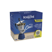 Borbone Moka Ciao Induzione Pro+ Argento/Blu + 15 Cialde Blu Omaggio