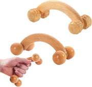 Due rotoli di massaggio in legno per massaggi manuali - rotoli anti-cellulite per massaggi - massaggi rilassanti per tutto il corpo - 16 cm