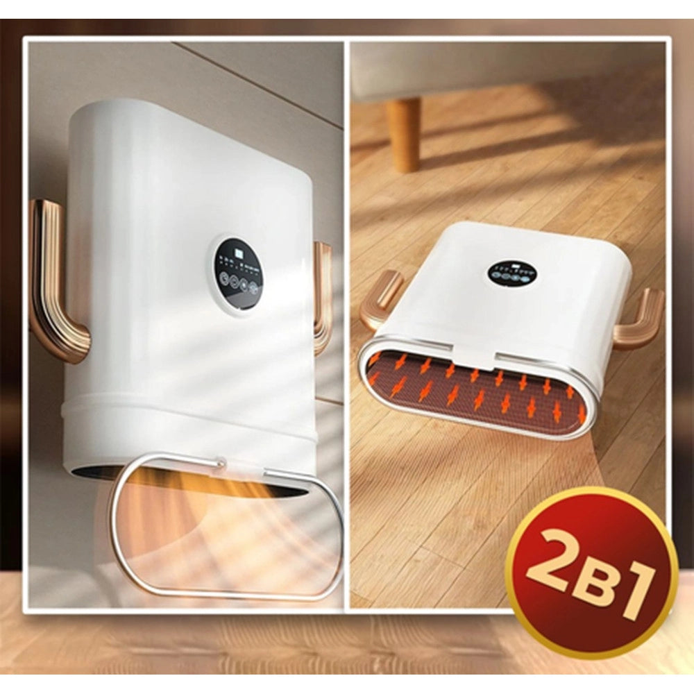 Trade Shop - Termoventilatore Riscaldatore Multifunzionale Asciugamani Elettrico 2in1 2000w Q-nf655 -