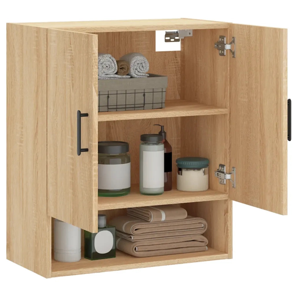Armadietto a Muro Rovere Sonoma 60x31x70 cm Legno Multistrato 829919