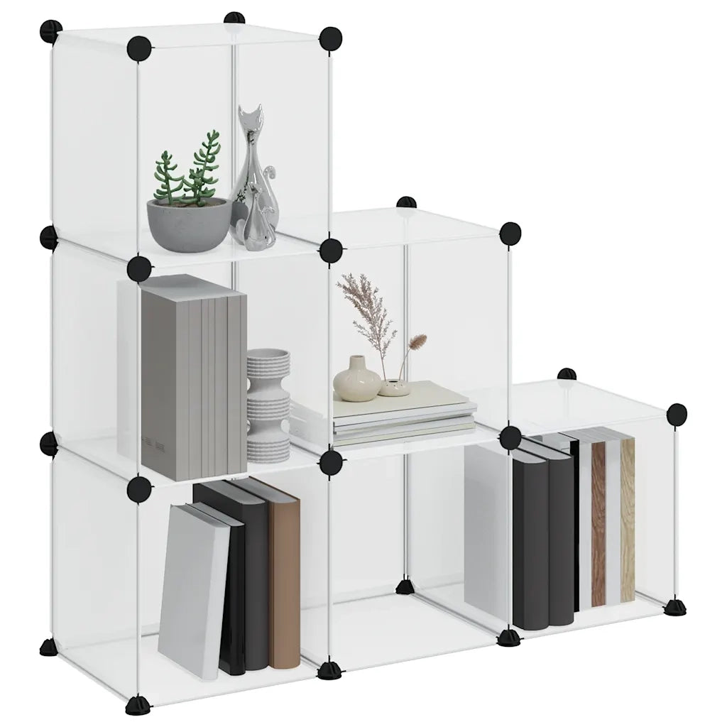 Organizzatore Portaoggetti con 6 Cubi Trasparenti in PP cod mxl 42672