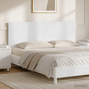 Testiera da Muro HOORN Bianco Legno ingegnerizzato 897375