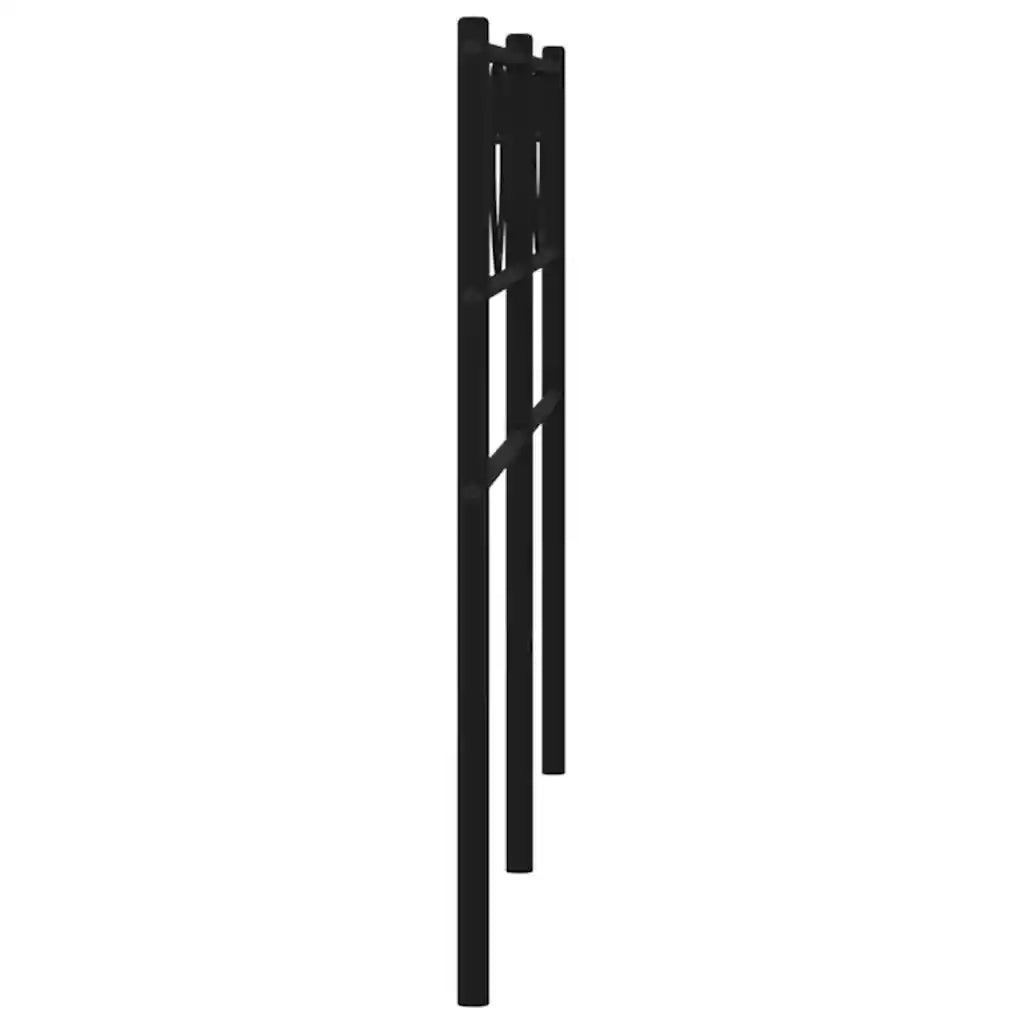 Testiera in Metallo-Testiera in Ferro-Testata Nero 200 cm 538273