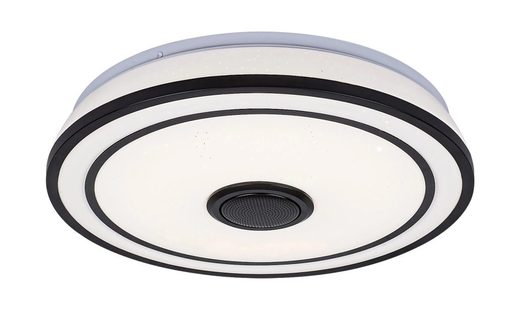 Plafoniera LED RGB Bluetooth Rabalux Nikolaus 39,5cm nera