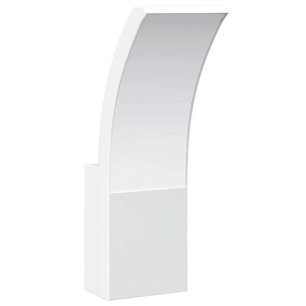 Set di 2 applique LED per esterni 7 x 4,5 x 23 cm resistenti alle intemperie design moderno alluminio bianco 02_0056580
