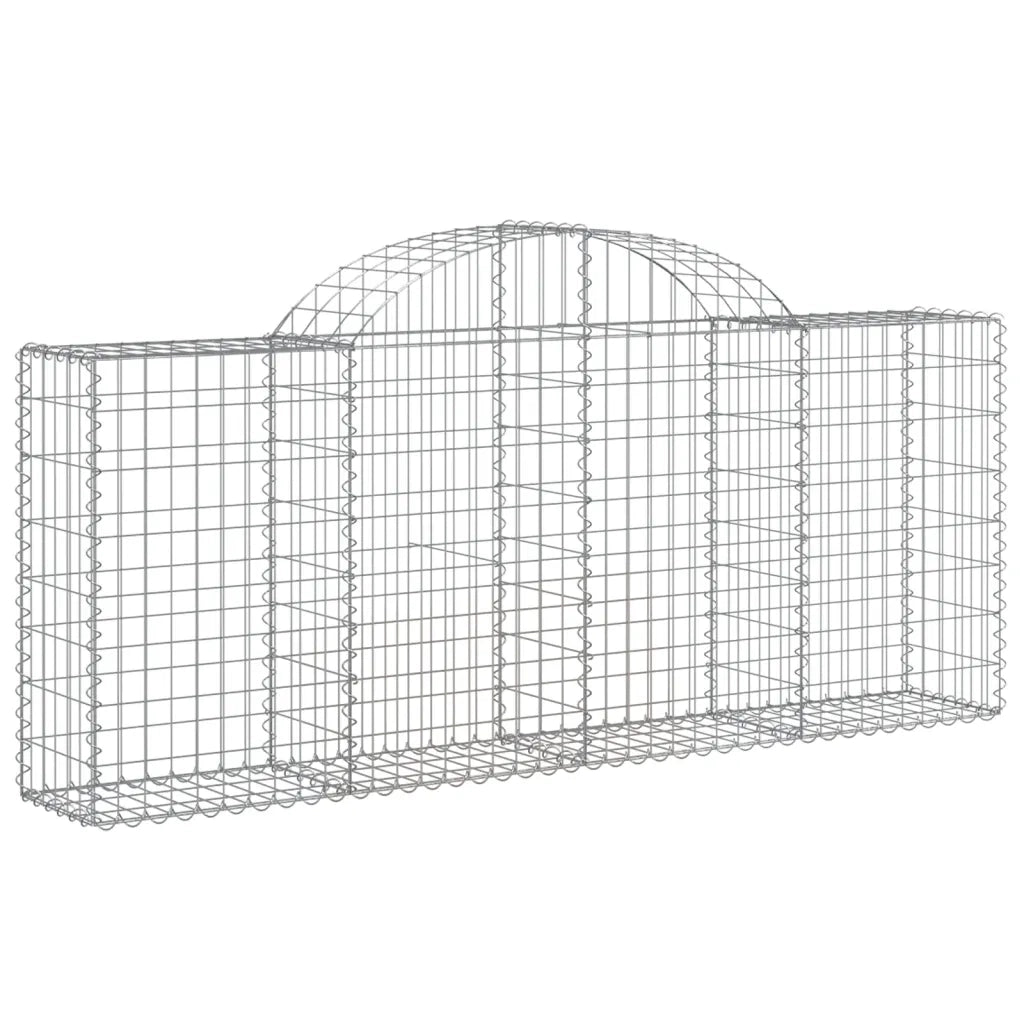 Cesti Gabbioni ad Arco 40 pz 200x30x80/100 cm Ferro Zincatocod mxl 123978