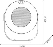 Fornello ventilato a riscaldamento ceramico 1800 W colore arancione