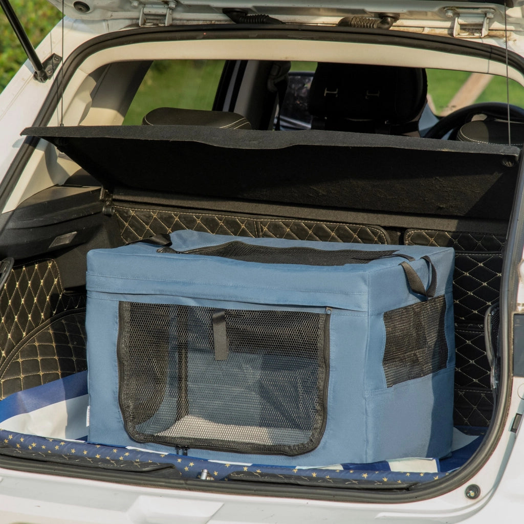 Trasportino per Cani e Gatti ¨C zephmum ¨C 60x42x42cm Blu