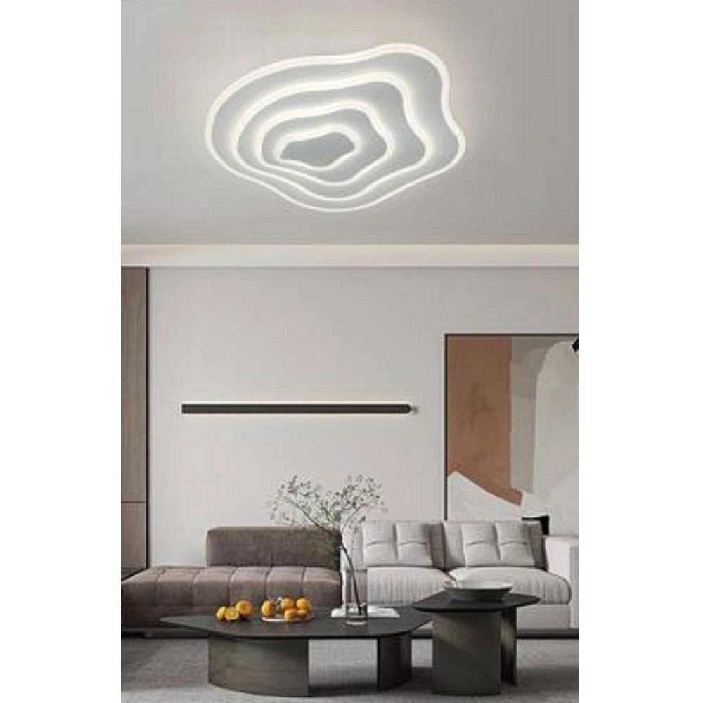 Trade Shop - Plafoniera Led Effetto Ondulato Da Soffitto 59watt Luce 6500k 4000k 3000k Pn-28b -