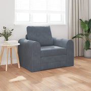 Divano Letto 2-in-1 Grigio Scuro 98x71x83 cm in Poliestere