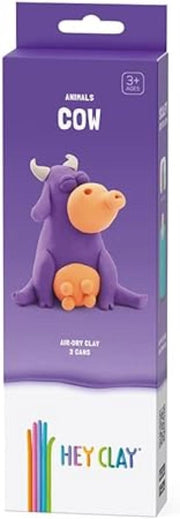 Hey Clay Cow, pasta modellabile small set Mucca. Argilla da Modellare per Bambini in confezione piccola da 1 soggetto co