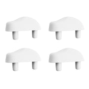 Paracolpi sagomati per wc con bordo tondo 41x23mm 4 pezzi
